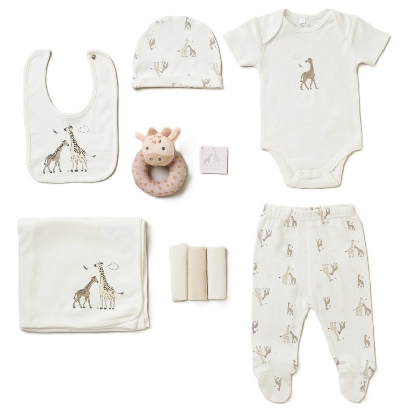 BABY UNISEX Baby Safari GIRAFFE  GIFT SET (NB-6 MONTHS)