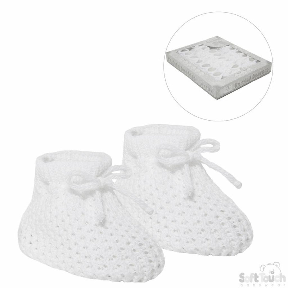 Knitted Baby  Booties Blue /Baby Bootees