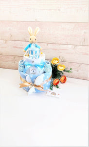 Nappy Cake, Peter Rabbit theme ,Nappy Cakes, Baby Shower gift, Baby Boy nappy cake, mum to be gift, baby boy hamper, New Parents Gift