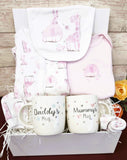 Luxury New Baby hamper, Unisex Baby gift, Baby Girl Gift, Baby Boy gift with Parents mugs, Deluxe Magnetic Gift Box, Baby Shower Gift