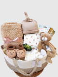 Deluxe ''Baby Bear '' baby hamper basket, baby nappy caddy gift