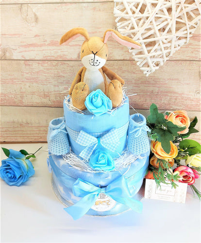 Nappy Cakes, ''Guess How much I love you'' theme ,Nappy Cake, Baby Shower gift, Baby Boy nappy cake, mum to be gift, baby boy hamper