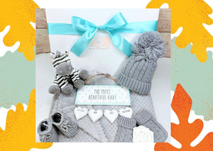 New Autumn/Winter Baby Hamper, Cosy Baby, Safari theme, Baby gift box, Unisex Baby hamper, New Parents Gift, Baby Shower Gift,Maternity Gift