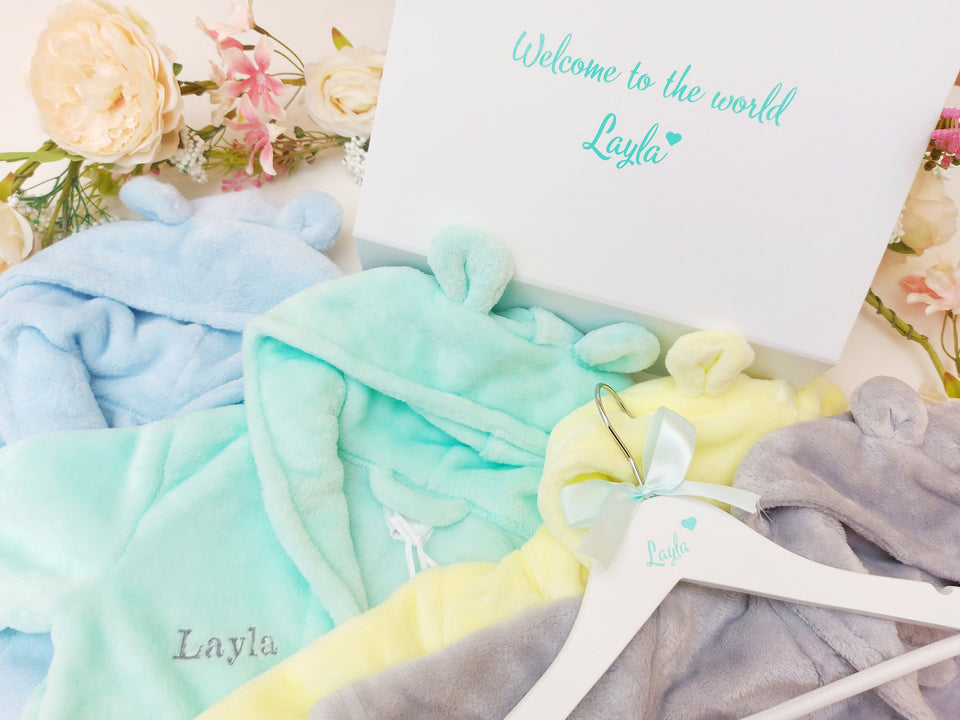 Personalised Embroidered Baby Dressing robe, Baby Robe, Baby Dressing Gown, Baby Gift, Baby Shower Gift, Baby Girl Gift, Baby Boy Gift